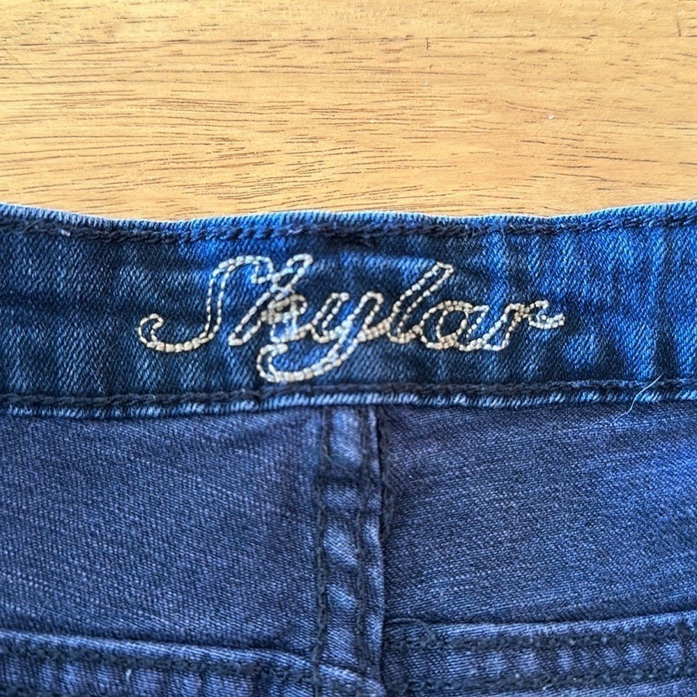 Delia's Skylar blue button fly short shorts size 3 / 4 Juniors - Picture 3 of 6